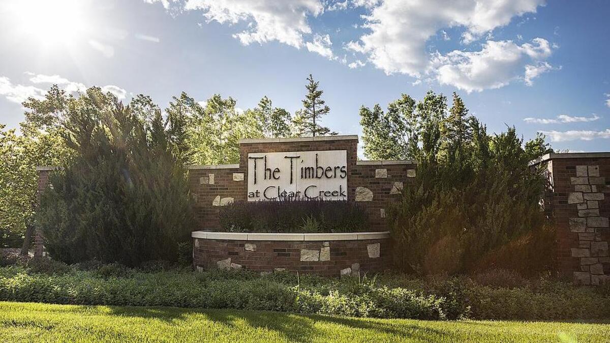 The Timbers at Clear Creek, nestled in the rolling hills of western Lenexa — the perfect setting for your new home.
