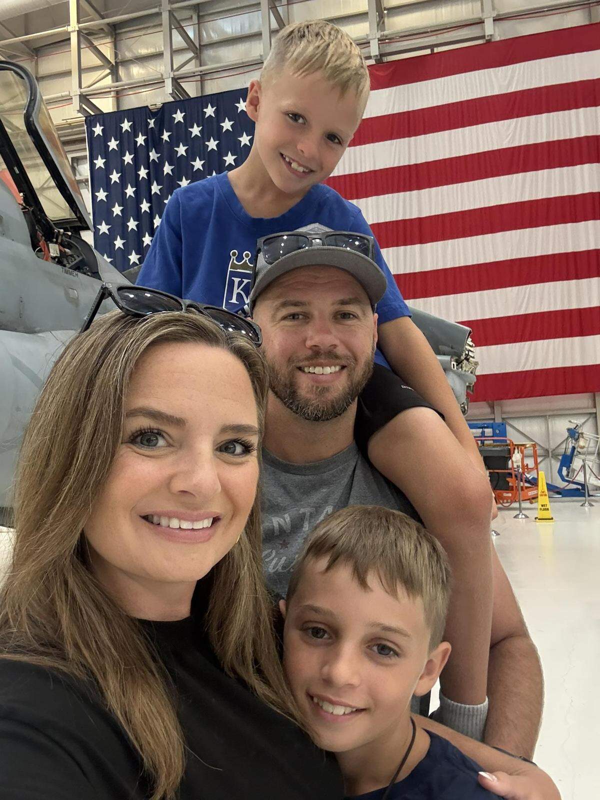 Scott Grause poses with his wife and children in this Facebook photo.
