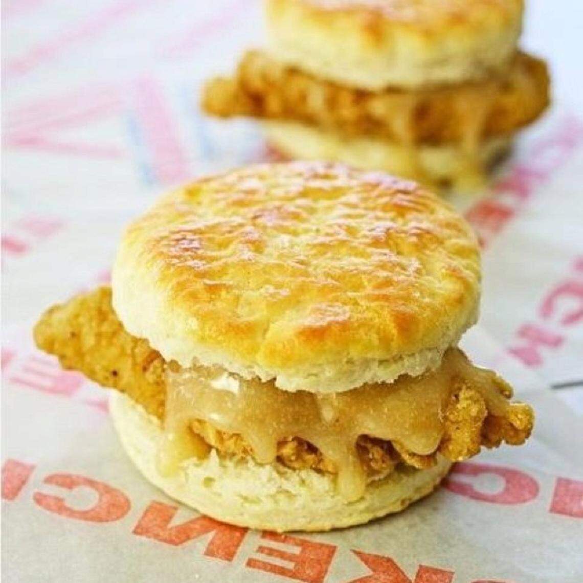 Whataburger’s honey butter chicken biscuits.
