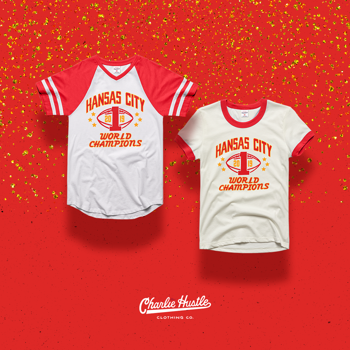 Charlie Hustle Clothing Co. has a new Champions Collection featuring five different designs.