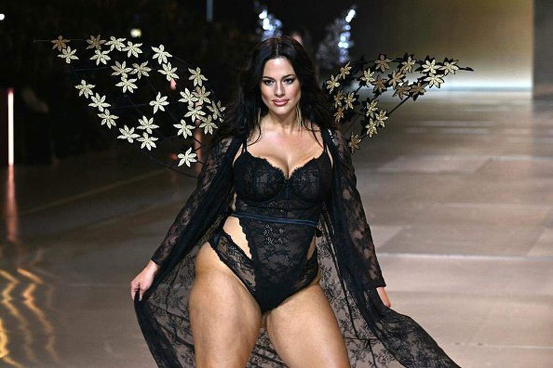 Veteran Angel Ashley Graham walked the runway Wednesday during the Victoria's Secret Fashion Show in Brooklyn.
