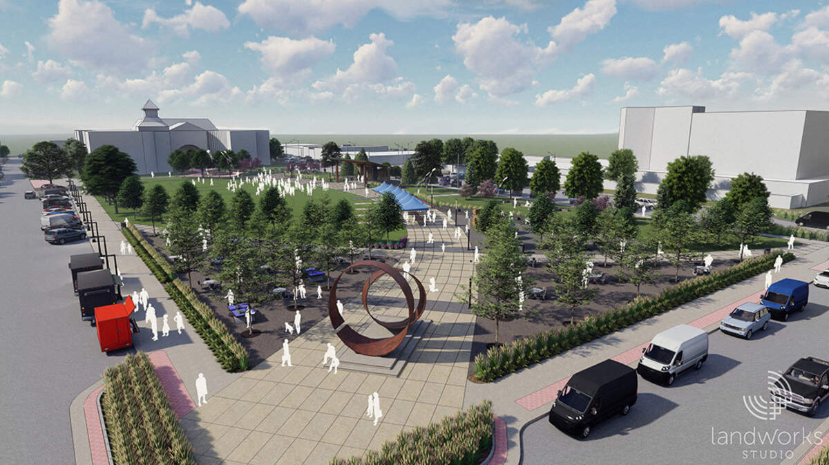 An iconic art element is part of the proposed Johnson County Square in downtown Olathe.