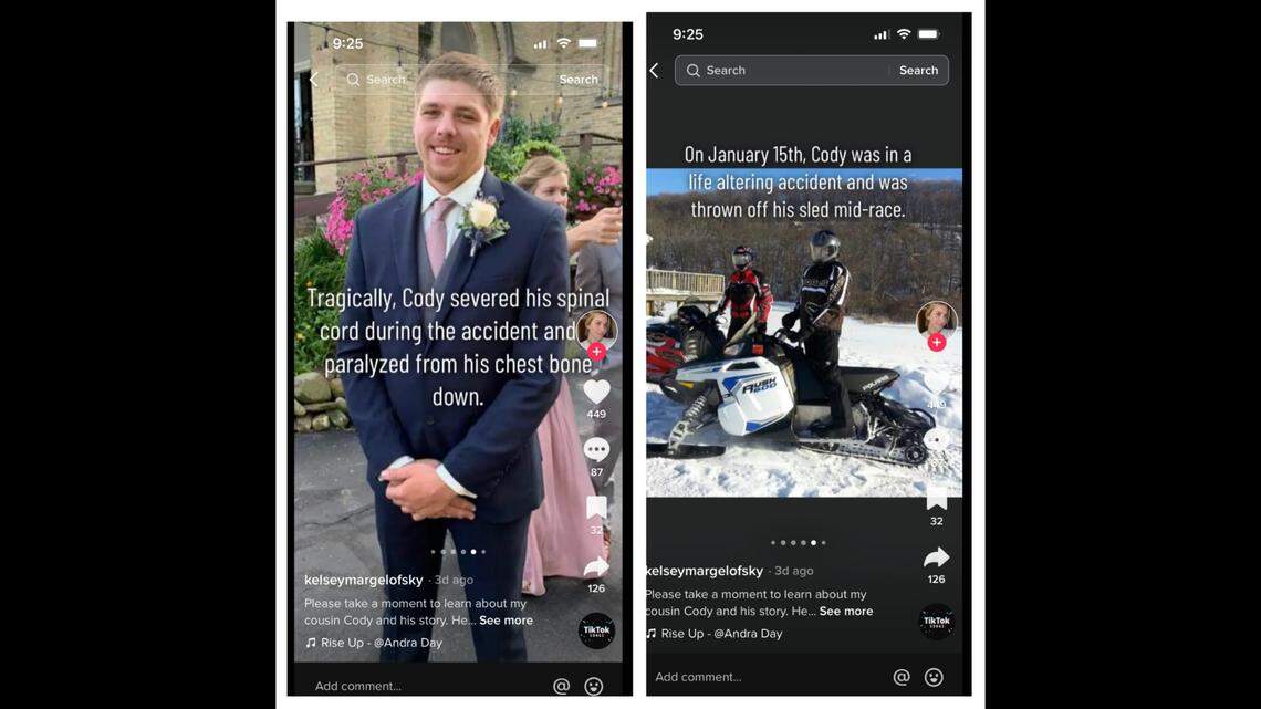 A Wisconsin man competing in a snowmobile race in Minnesota crashed, leaving him paralyzed from the chest down, according to his family.