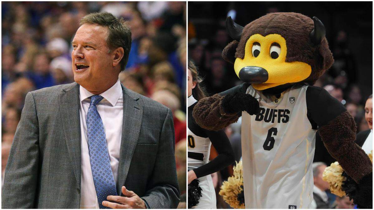 KU coach Bill Self (left) is excited for the Colorado Buffaloes to rejoin the Big 12 conference.