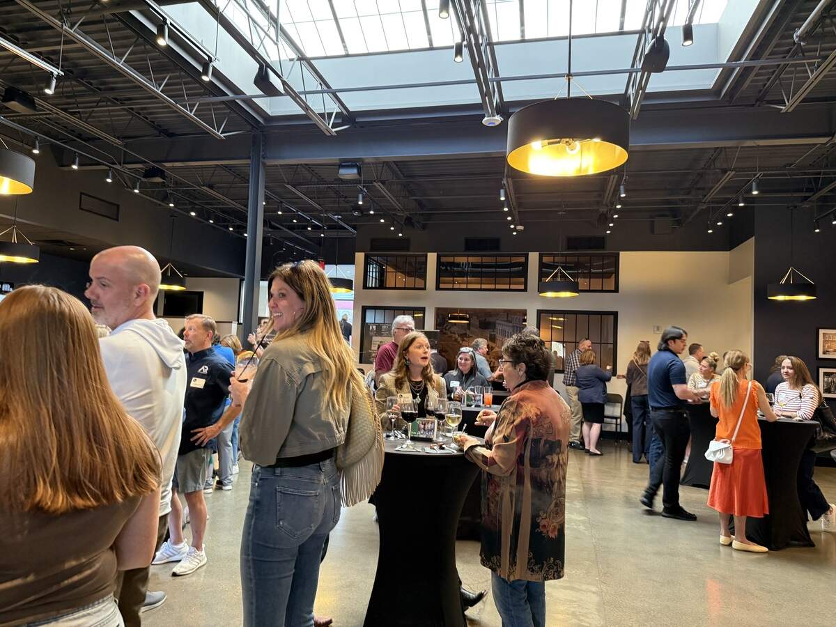 Q39’s new restaurant occupies a portion of the former Lawrence Journal-World printing press.