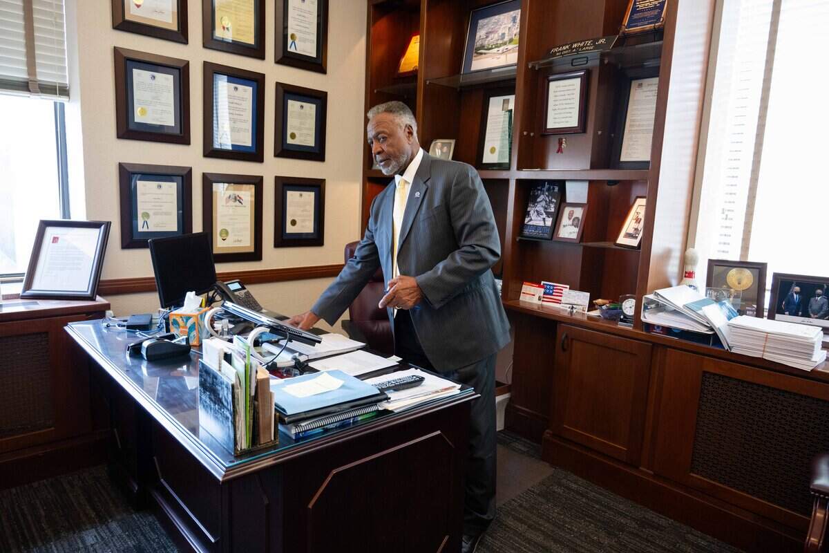 Jackson County Executive Frank White Jr. was in his office on Wednesday, Sep. 24, 2025, in Kansas City. On Tuesday in a countywide election, Jackson County residents voted to recall White from his position.
