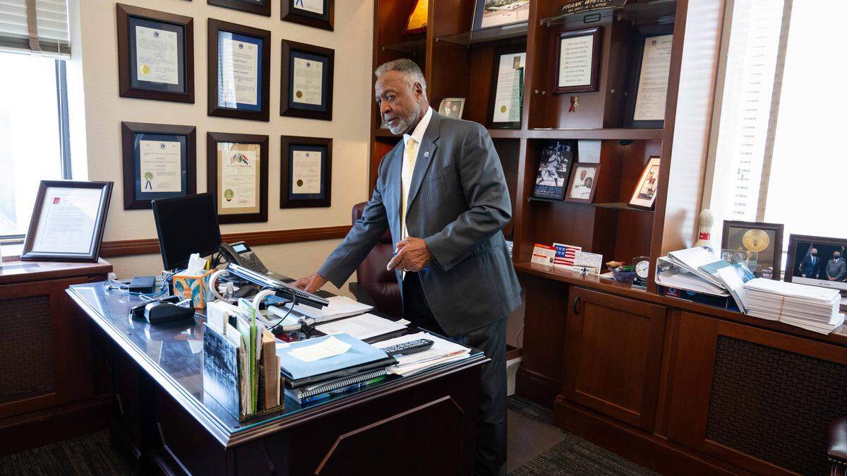 Jackson County Executive Frank White Jr. was in his office on Wednesday, Sep. 24, 2025, in Kansas City. On Tuesday in a countywide election, Jackson County residents voted to recall White from his position.