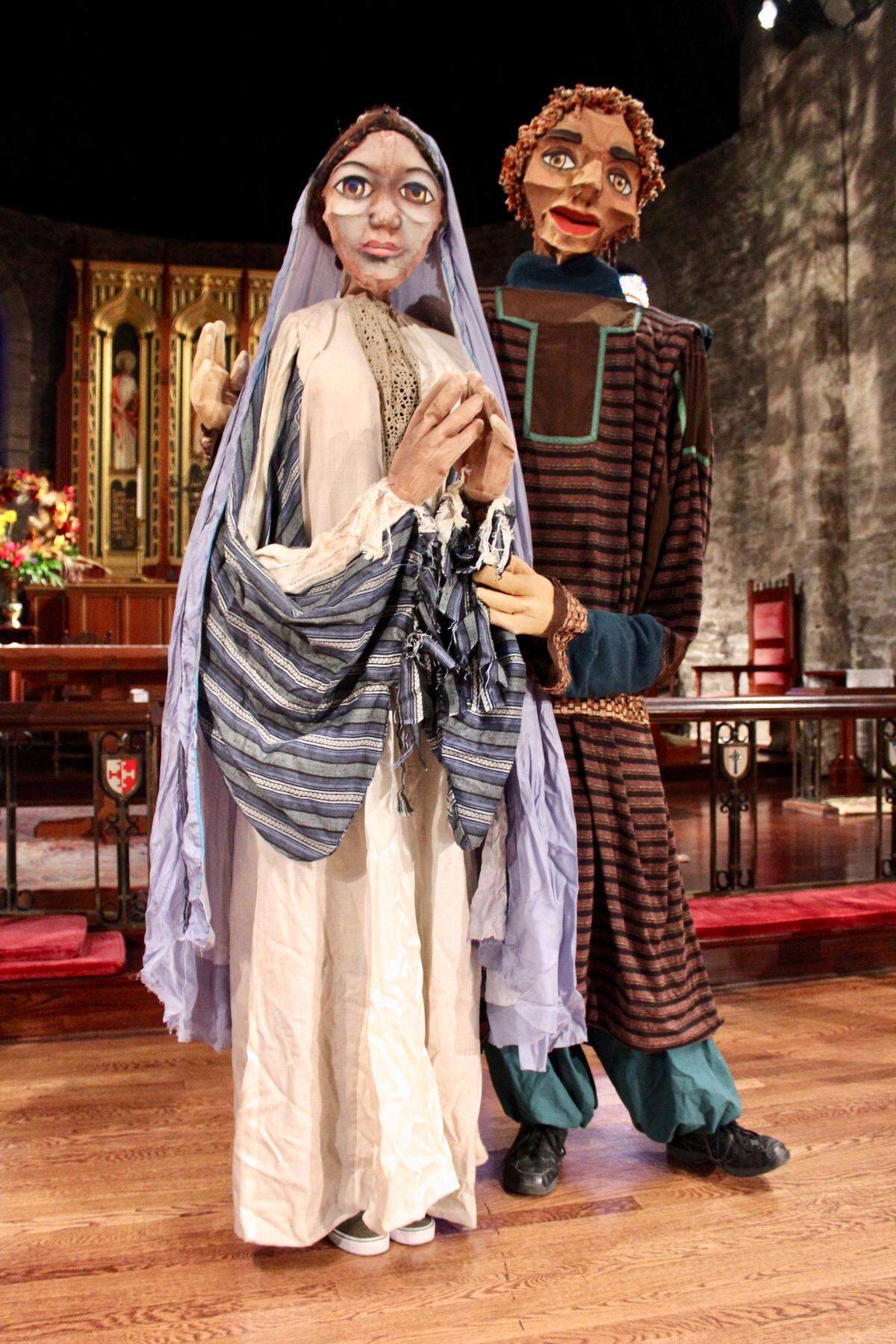 The newly formed Nativity Puppets, having taken over for Mesner Puppet Theater, will present the popular “The Nativity” giant-puppet show Dec. 3-5 at Grace and Holy Trinity Cathedral.
