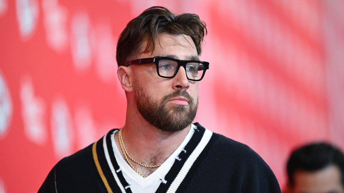 Kansas City Chiefs tight end Travis Kelce arrives before the Chiefs’ game with the Los Angeles Chargers on Sunday, Dec. 8, 2024, at GEHA Field at Arrowhead Stadium.