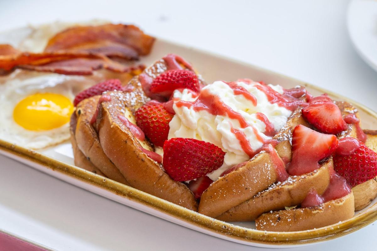 A special item, French toast with strawberries and cream, pay tribute to Chiefs tight end Travis Kelce, according to Succotash's owner.