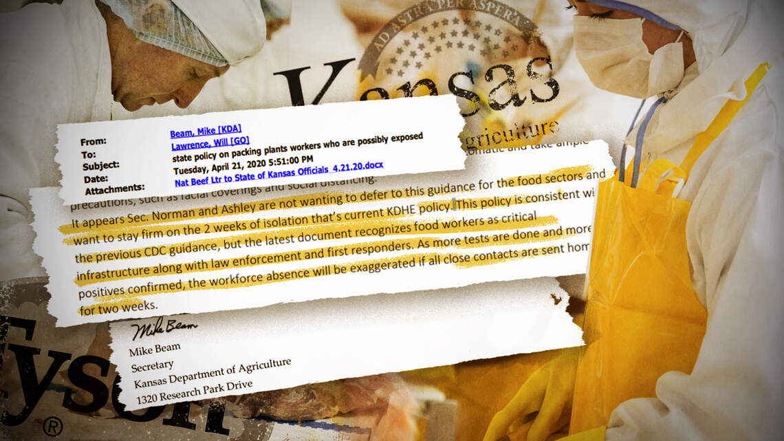 Kansas altered meatpacking guidance to let possibly exposed workers stay on the job