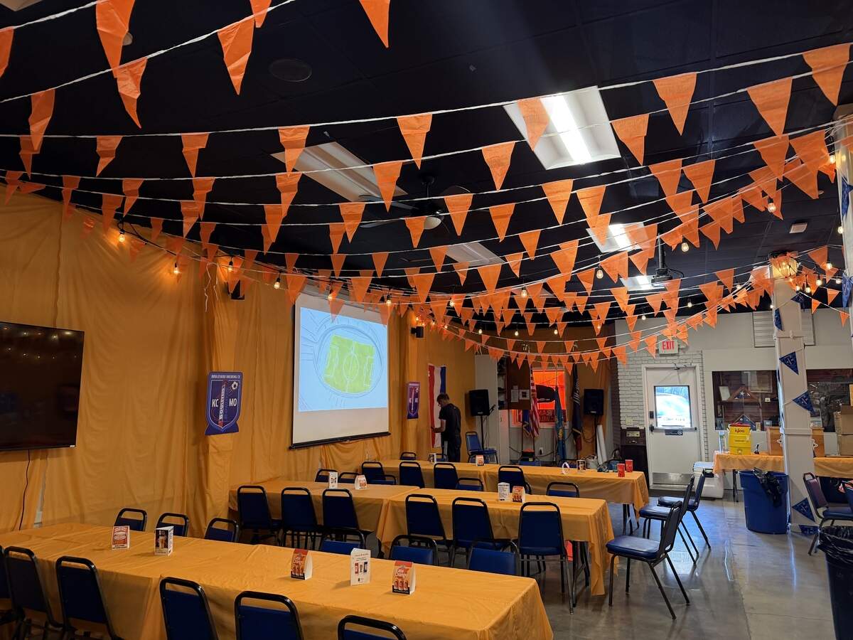 The Alley Bar in Parkville went all out to celebrate the Netherlands national team in the FIFA World Cup, decorating the entire building in orange.