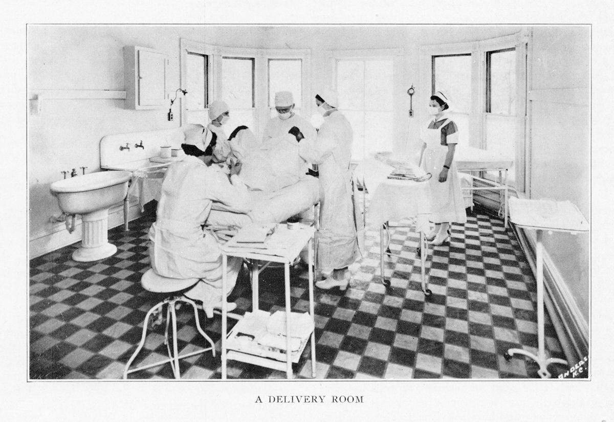 Willows Delivery Room, from A Ten Years’ Survey of Seclusion Maternity Service. 1937.