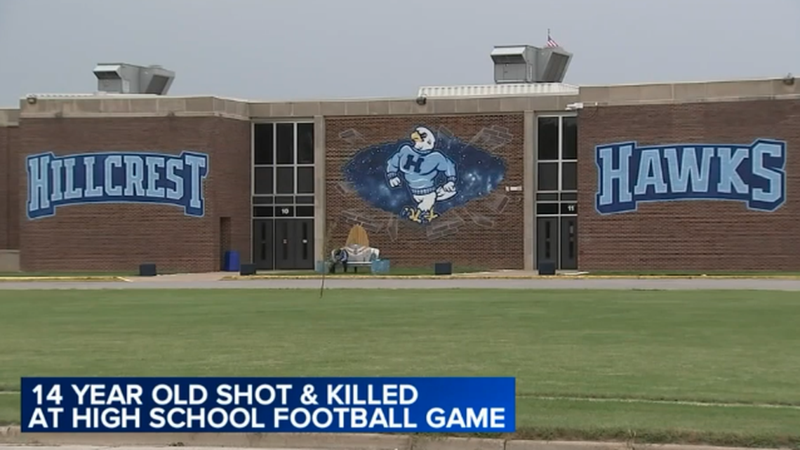 Marshawn Mitchell, 14, was shot and killed as he left a Hillcrest High School football game, reports say.