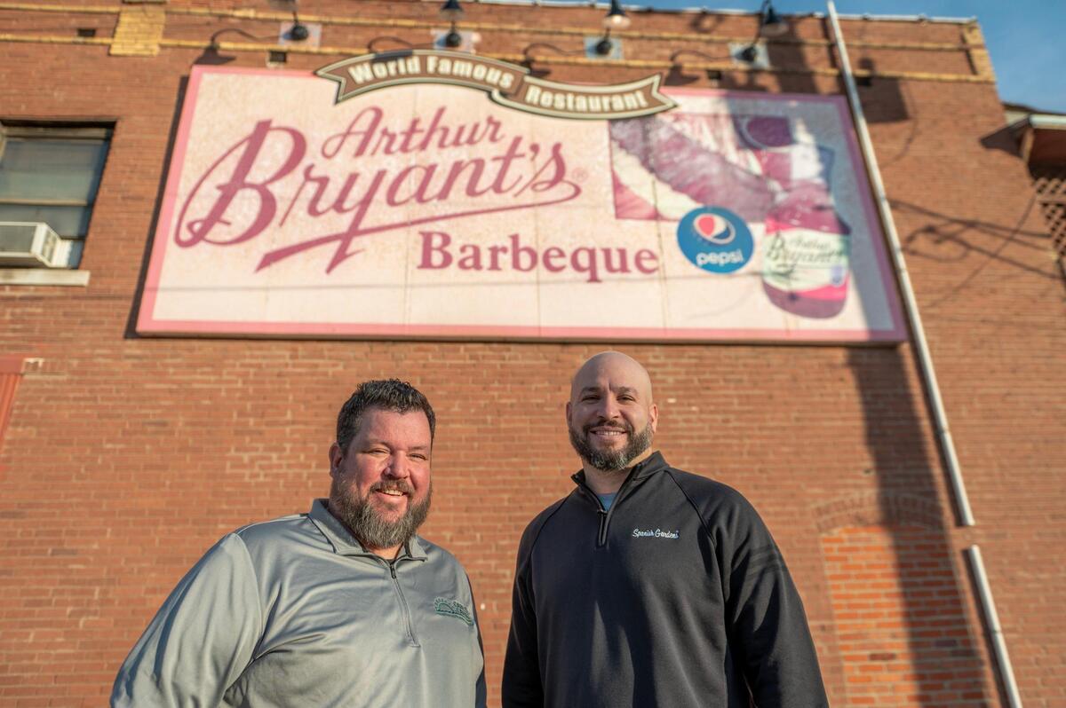 The new owners of Arthur Bryant’s&nbsp;Barbeque are Chris Stuewe, left, and Andrew Miller. 