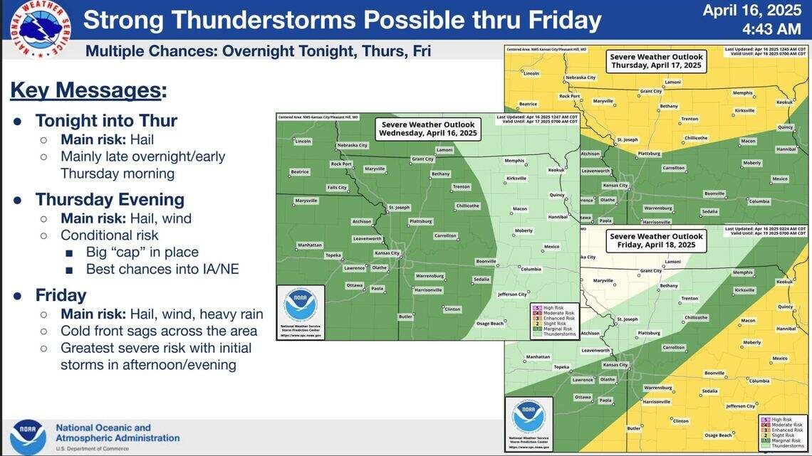 Severe storms and rain to impact Kansas City area | Kansas City Star