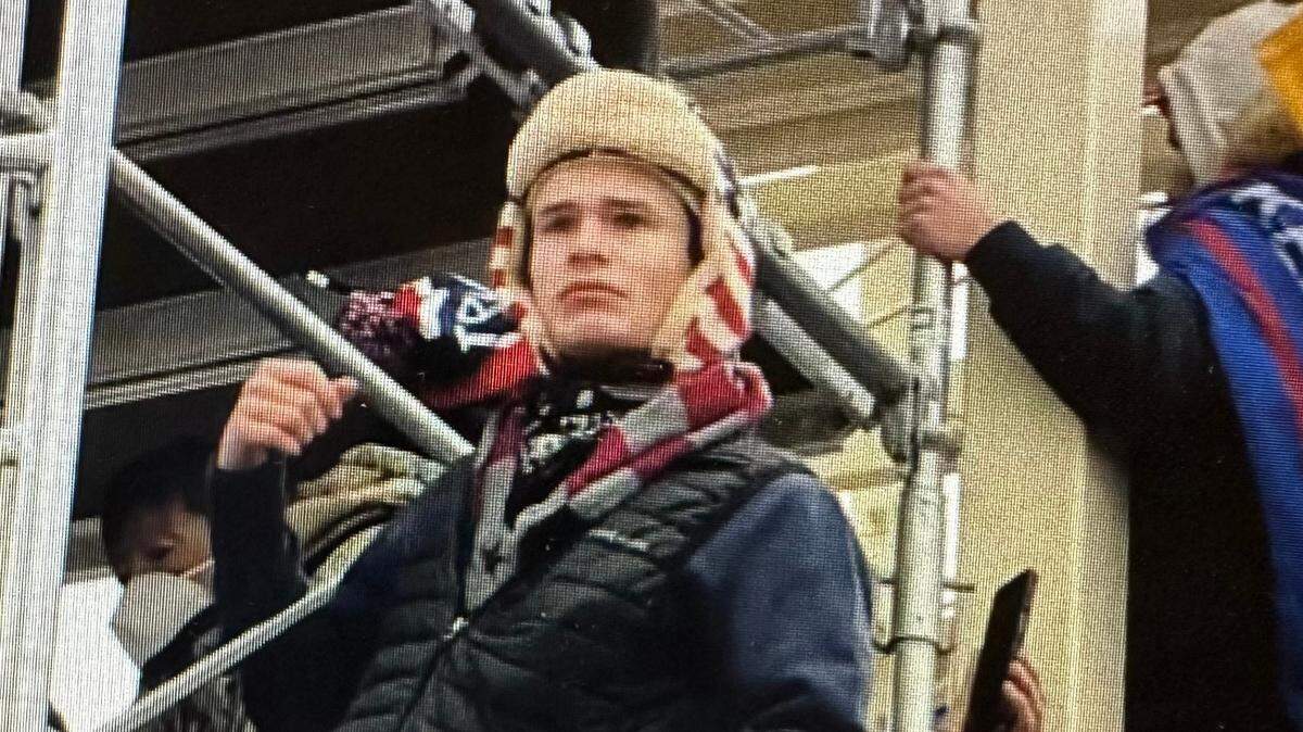 Authorities say Angelo Pacheco was on the western U.S. Capitol grounds and scaffolding on Jan. 6, 2021, before entering the building.