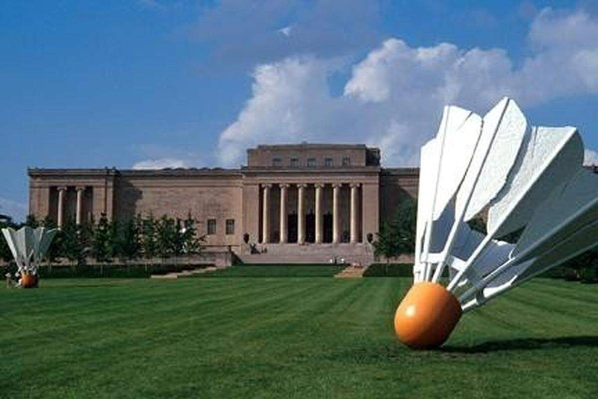 The south lawn of The Nelson-Atkins Museum of Art.