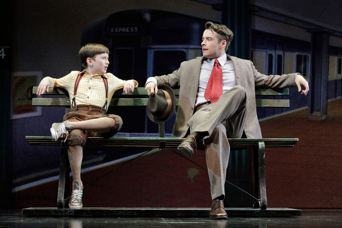Joey (Robbie Berson) befriends his hero, New York Giants star Charlie Banks (Corey Cott).