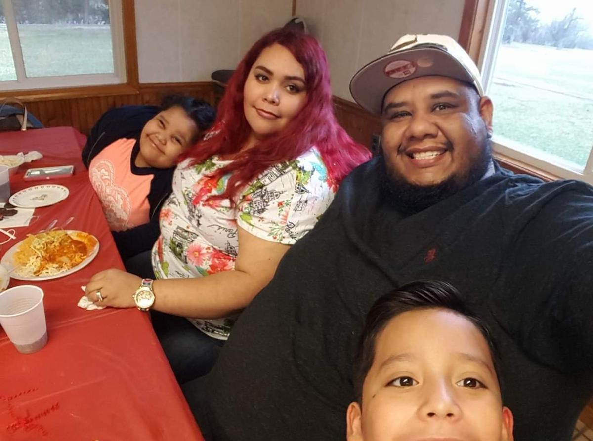 Shown here when still together, the Wichita family of Jose Gutierrez, who was deported in June, will spend their first Christmas without him. From left is daughter Zania, 7, wife Janeth Lazos, 29, and (bottom) son Izak, 10.