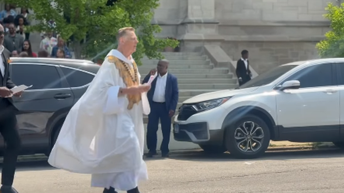 Seven were injured in a drive-by shooting at a late-night gathering near a Chicago church, police said.