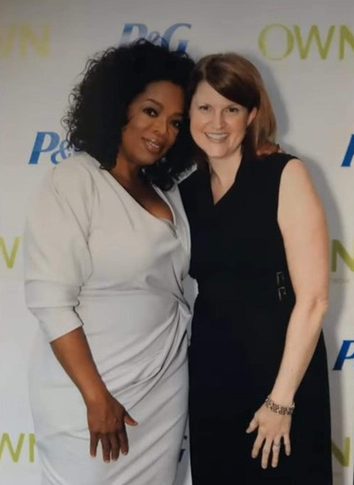 Kim Yates with Oprah at a UNICEF event