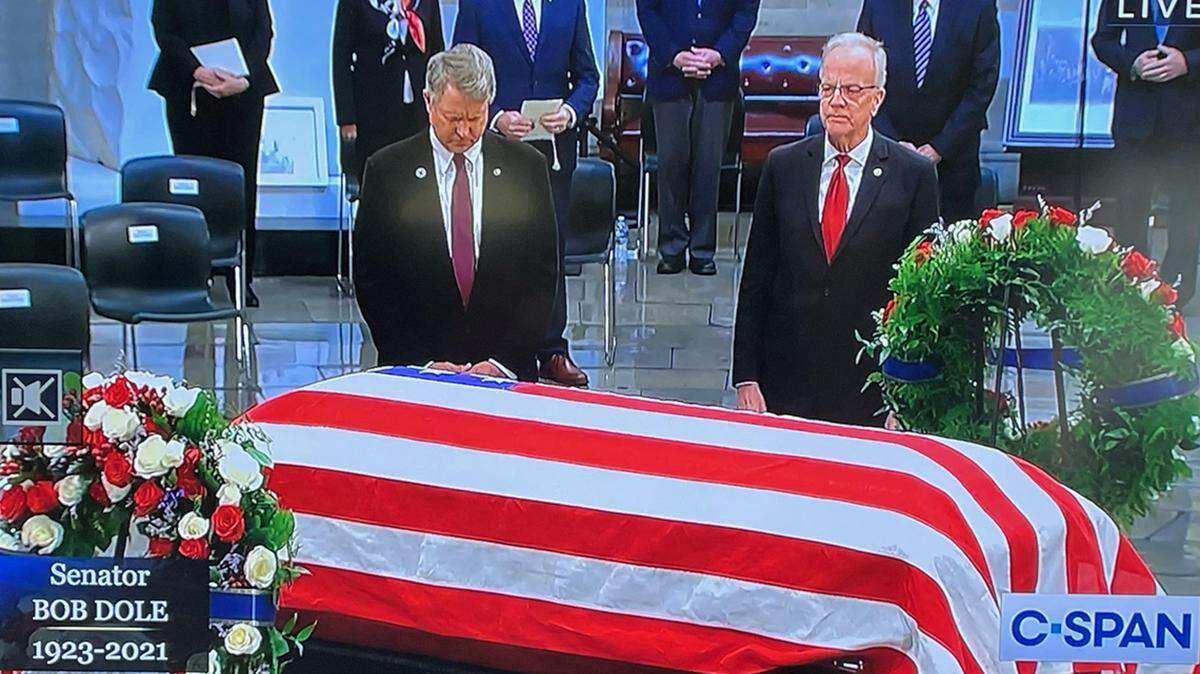Unlike Sens. Roger Marshall and Jerry Moran. Bob Dole would not have used a memorial service to score political points.