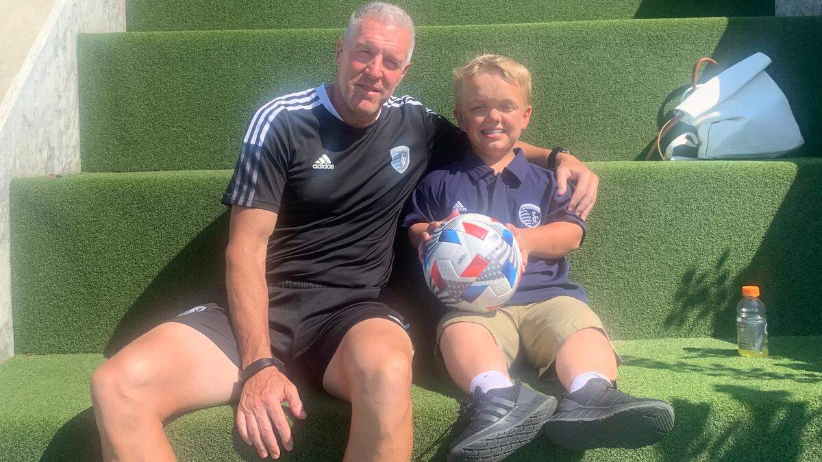 Sporting Kansas City coach Peter Vermes took some time out of practice last week to visit with Bryce Pinter, a 14-year-old who is involved with the Variety KC organization and its efforts to increase inclusion around town ... including at Children’s Mercy Park.