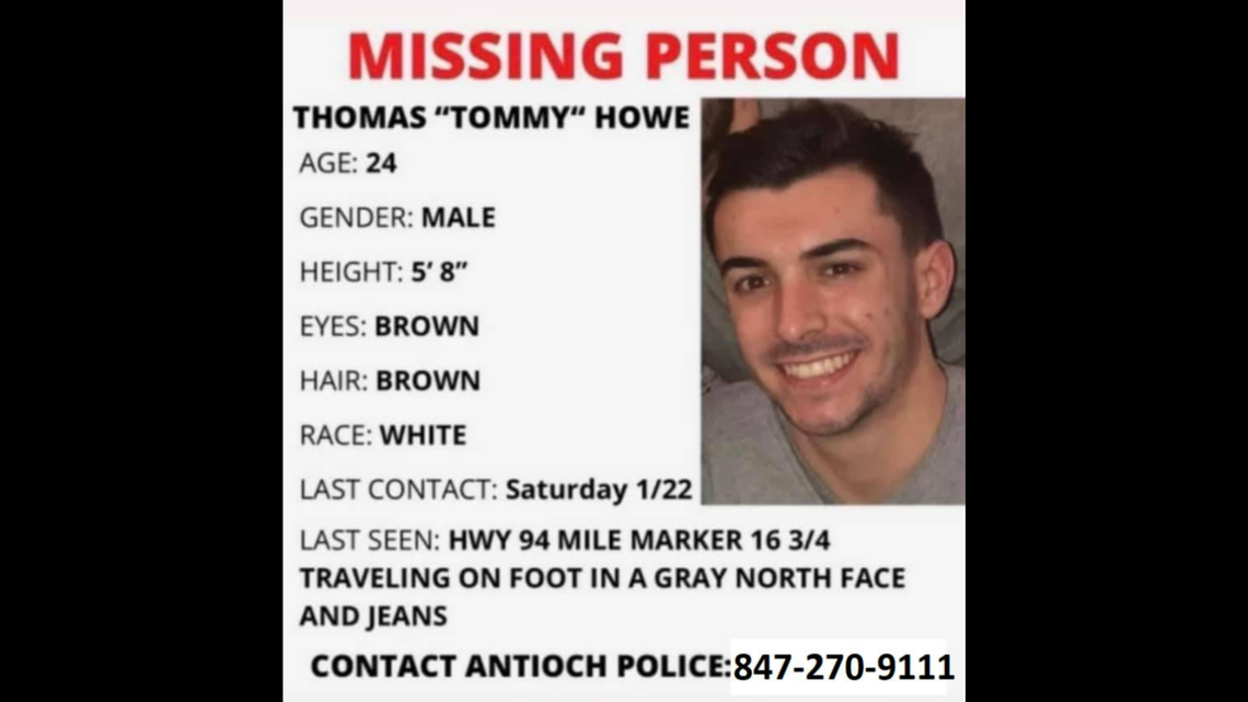 A missing Antioch, Illinois man crashed his car and walked away from the scene in late January, and hasn’t been seen since.