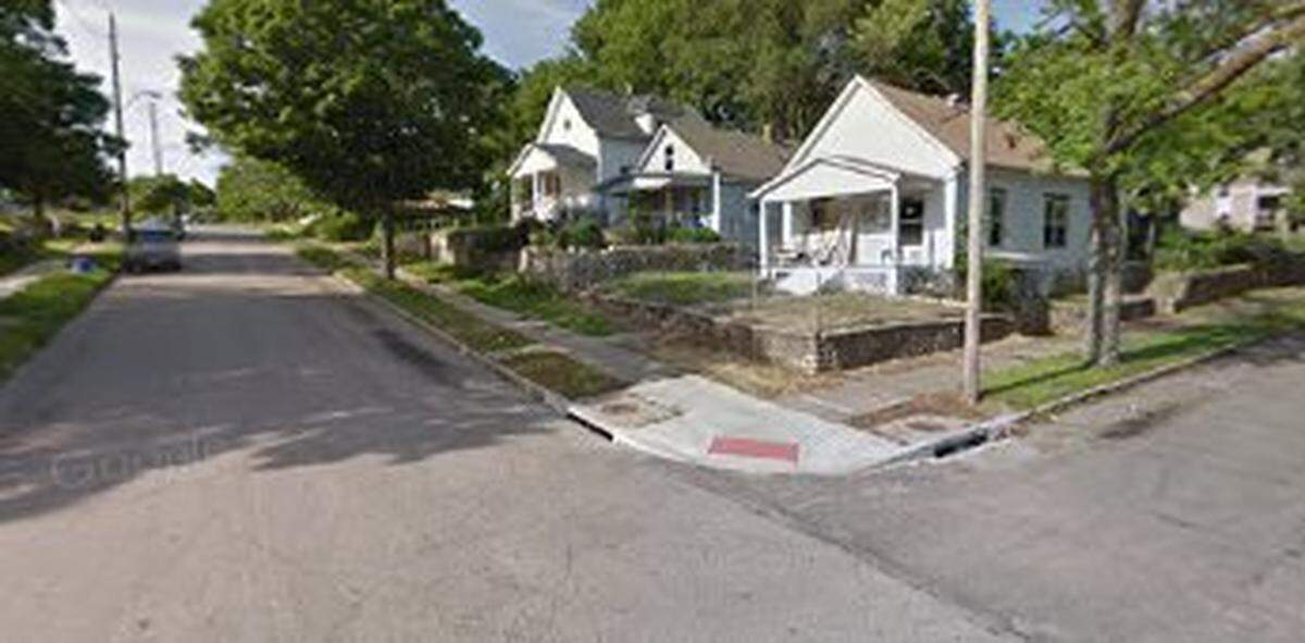 A man was found with a gunshot wound late Sunday, July 5, 2020, in the 6200 block of East. 16th Terrace. He later died at the hospital. A Google Maps street view image from June 2015 shows the area.
