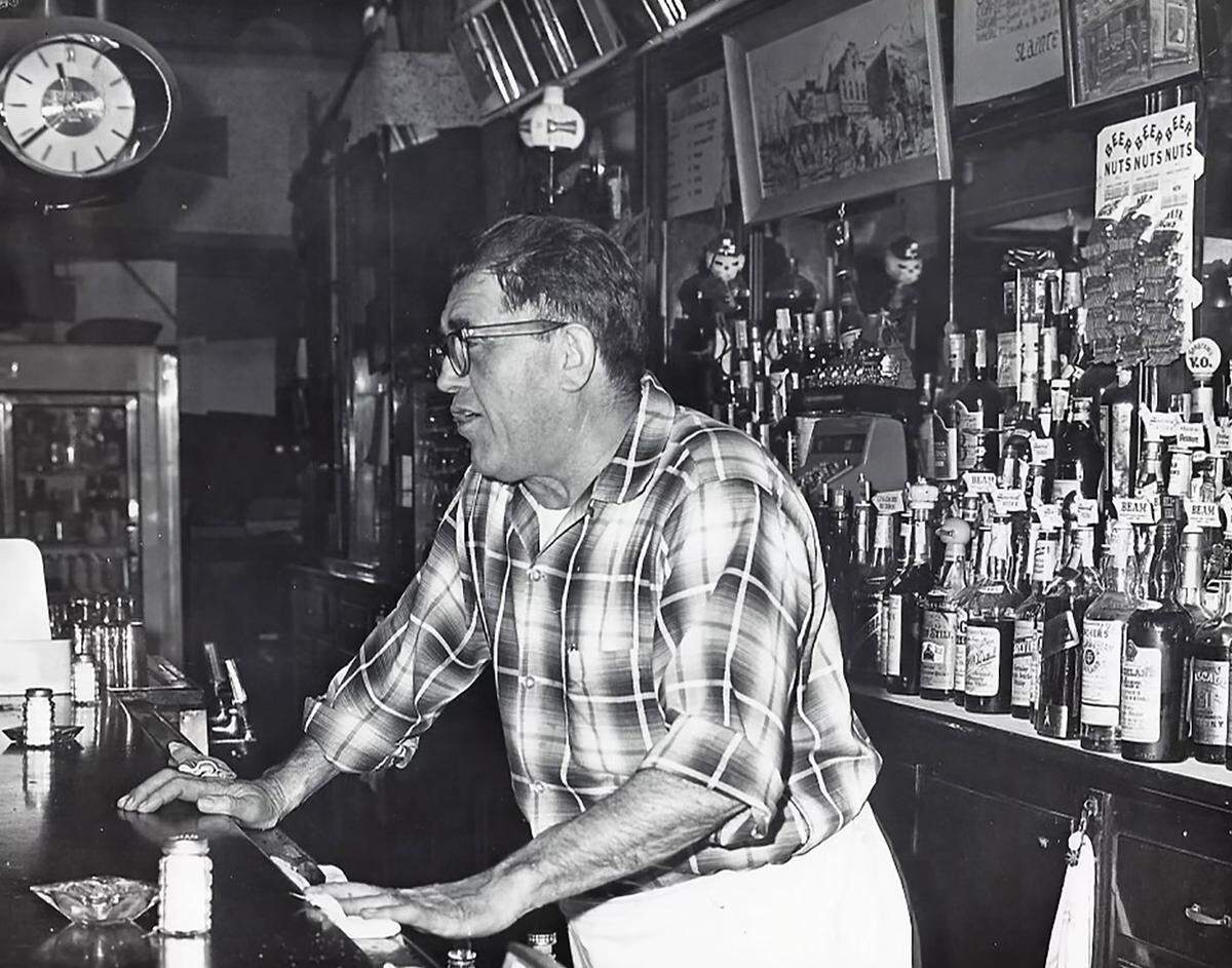 Randal Kelly, seen in an undated photo at what was then known as Westport Inn. He became part-owner of the bar in 1947. 