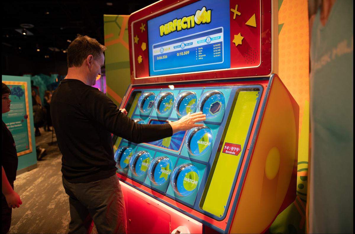 The Science of Guinness World Records lets Kansas City visitors try out records, like the game Perfection.