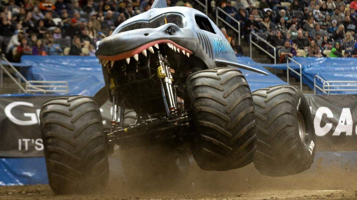 Megalodon, driven by Wisconsin native Mikayla Tulachka, is among the trucks expected to compete Jan. 13-14 during Monster Jam at the T-Mobile Center.