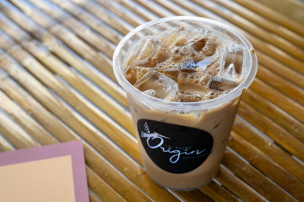 a traditional Vietnamese coffee with sweetened condensed milk at Origin.