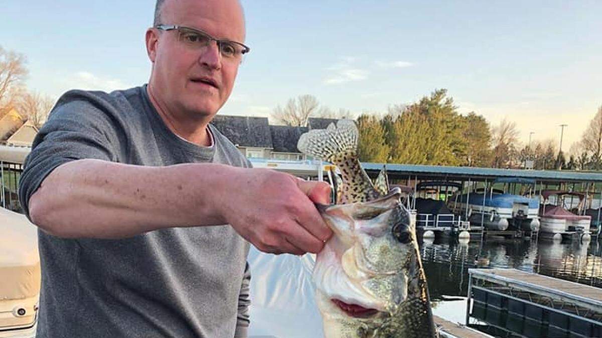 Angler Steve Curd found this bass floating and still alive in a Lee's Summit lake last week. After pulling it from the water, the crappie was dead, but the bass lived to see another day.