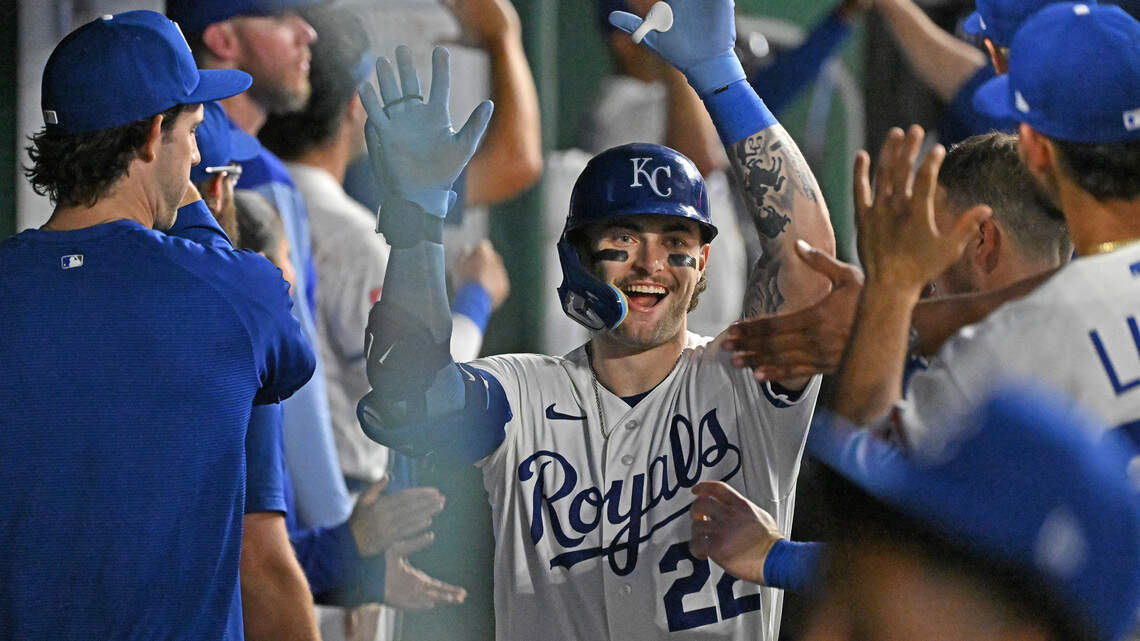 Another player of the month? Carter Jensen has the look after powering Royals’ win