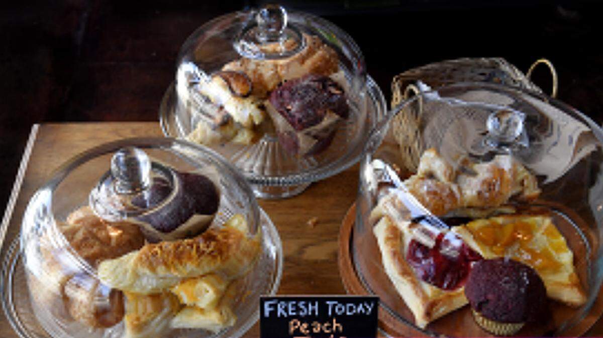 The Buorough serves a number of pastries.