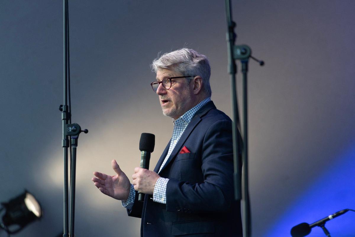 Michael Stern, music director of the Kansas City Symphony, conducted his last Celebration at the Station concert in May. He will be leaving the position in June after 20 years.
