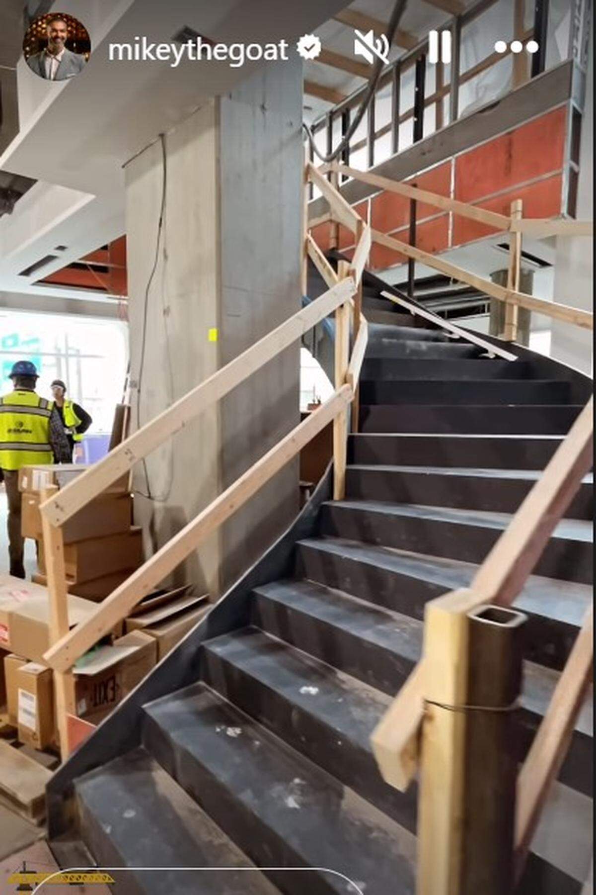 Work is being done at the 1587 Prime steakhouse.