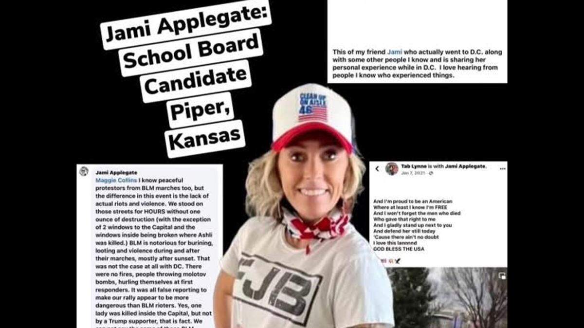 Jami Applegate has repeatedly posted on social media that the only violence came from antifa and/or the feds.