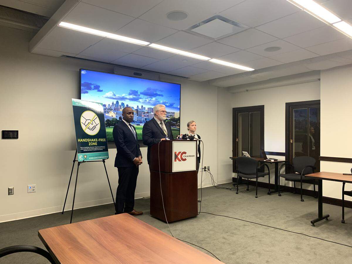 Kansas City Mayor Quinton Lucas, Health Director Dr. Rex Archer and Emergency Medical Services Medical Director Dr. Erica Carney gave recommendations to those at higher risk of the novel coronavirus during a press conference on March 11.