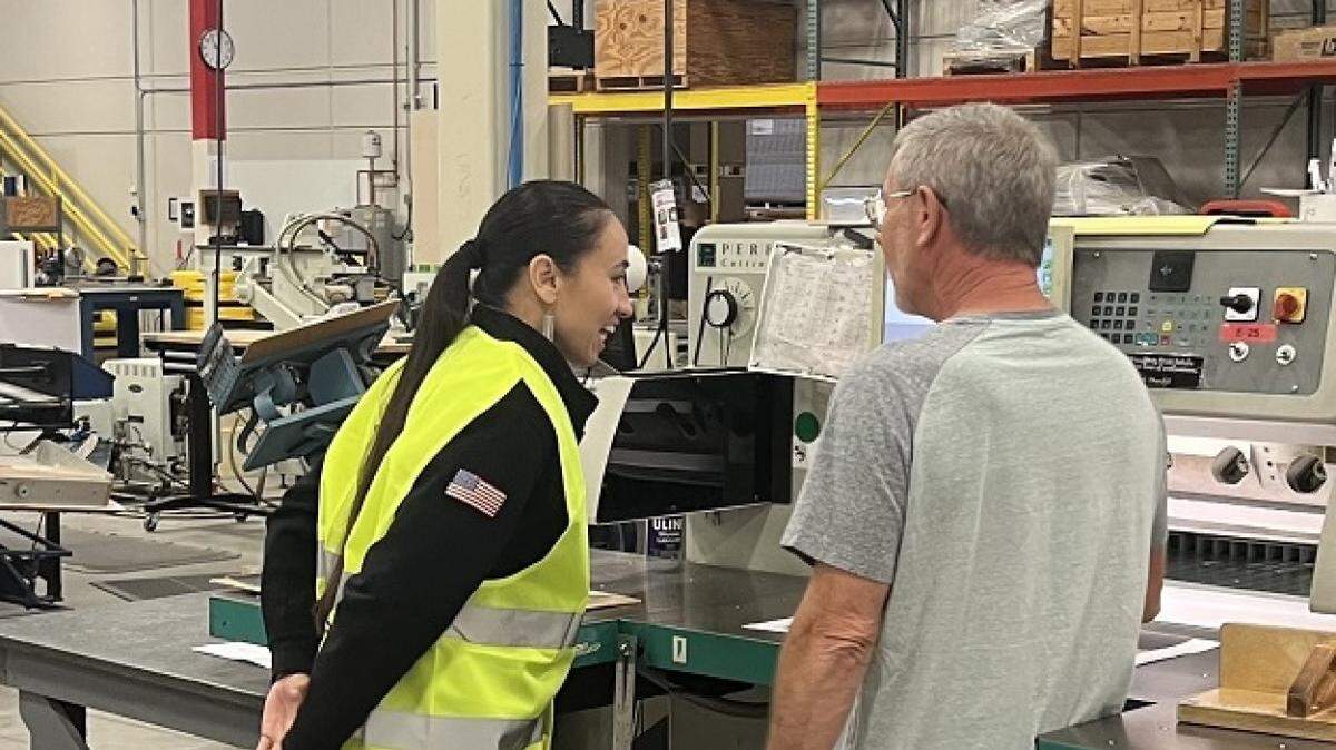 Kansas Rep. Sharice Davids, a Democrat, wants to restore funding to Kansas Manufacturing Solutions, which provides consulting services to businesses in the state.