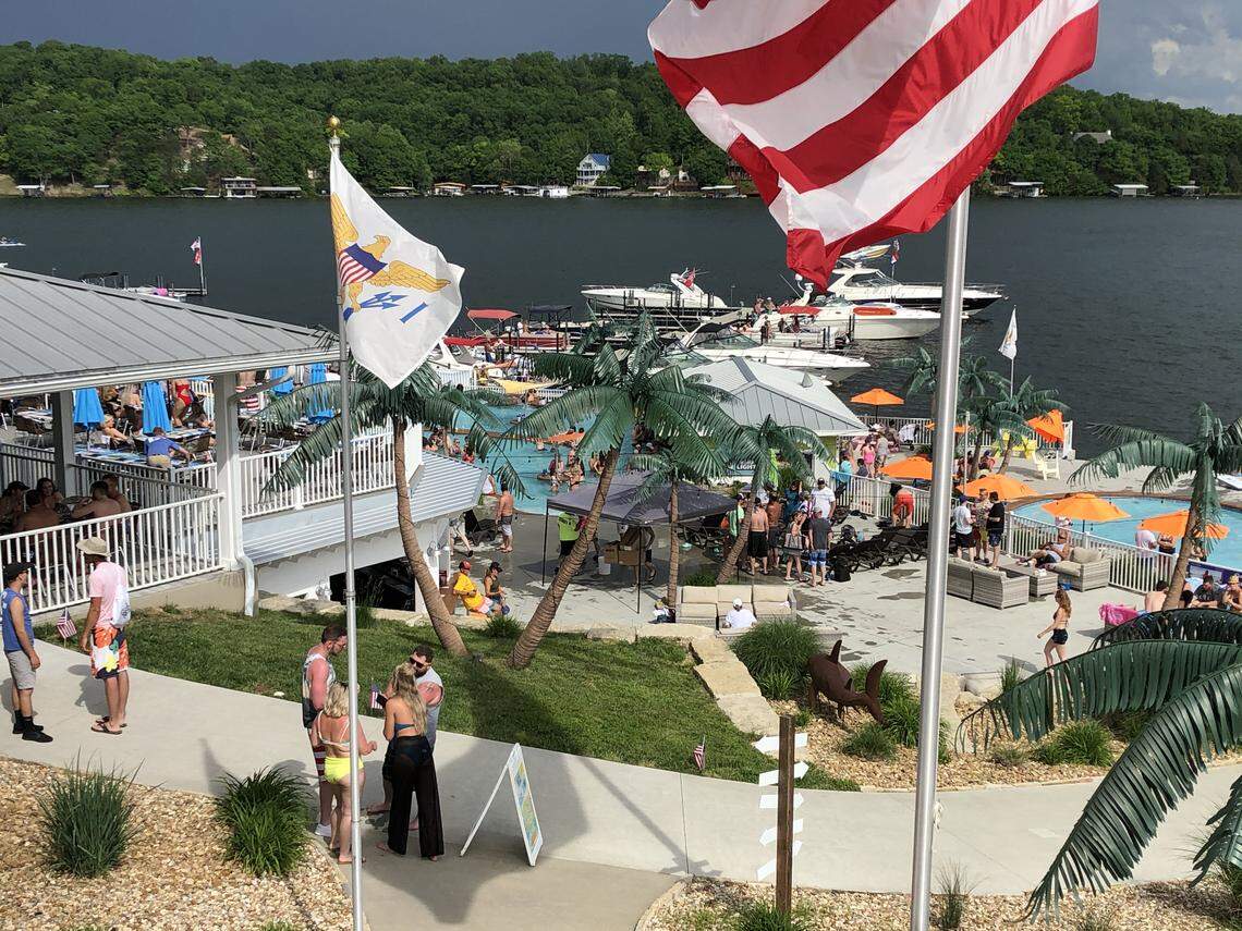 Coconuts Caribbean Beach Bar & Grill in Gravois Mills, Missouri, was one location people gathered along Lake of the Ozarks during the Memorial Day weekend.