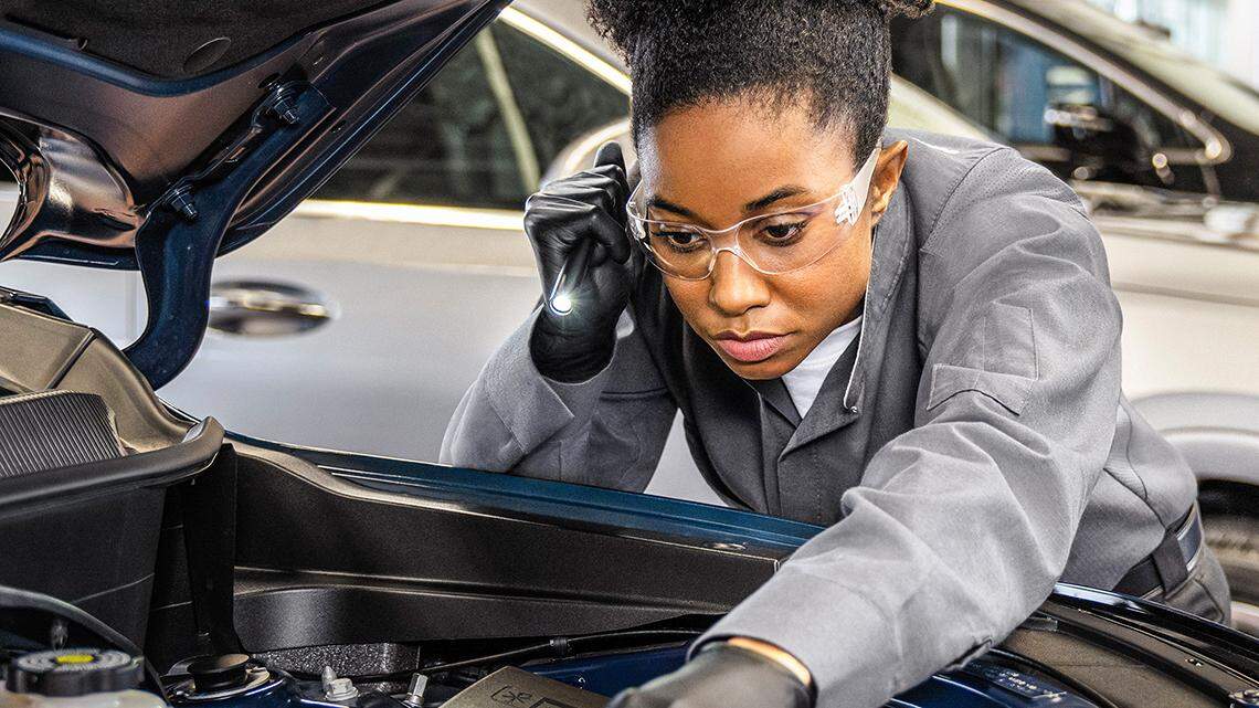 Almost half of adults age 18 to 30 are interested in pursuing a career such as automotive technician, electrician, pipefitter or millwright.