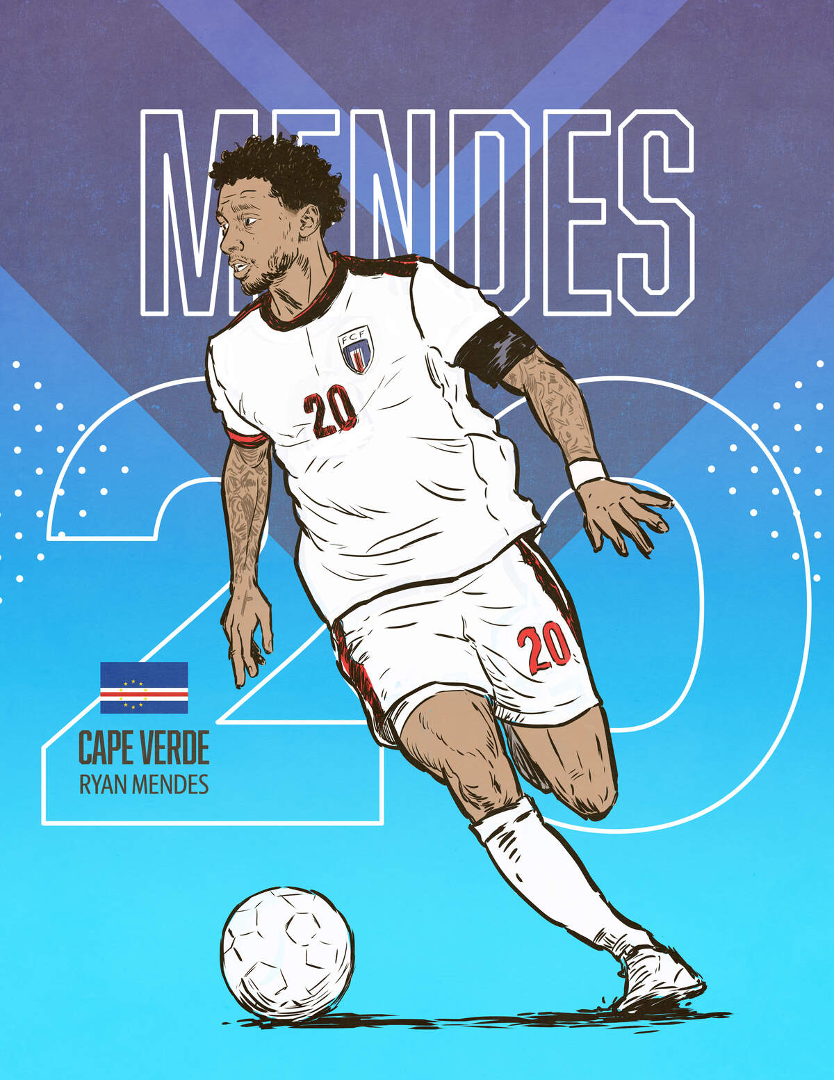 Cape Verde forward Ryan Mendes