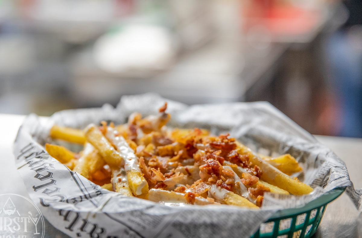 The loaded fries at The Thirsty Gnome.