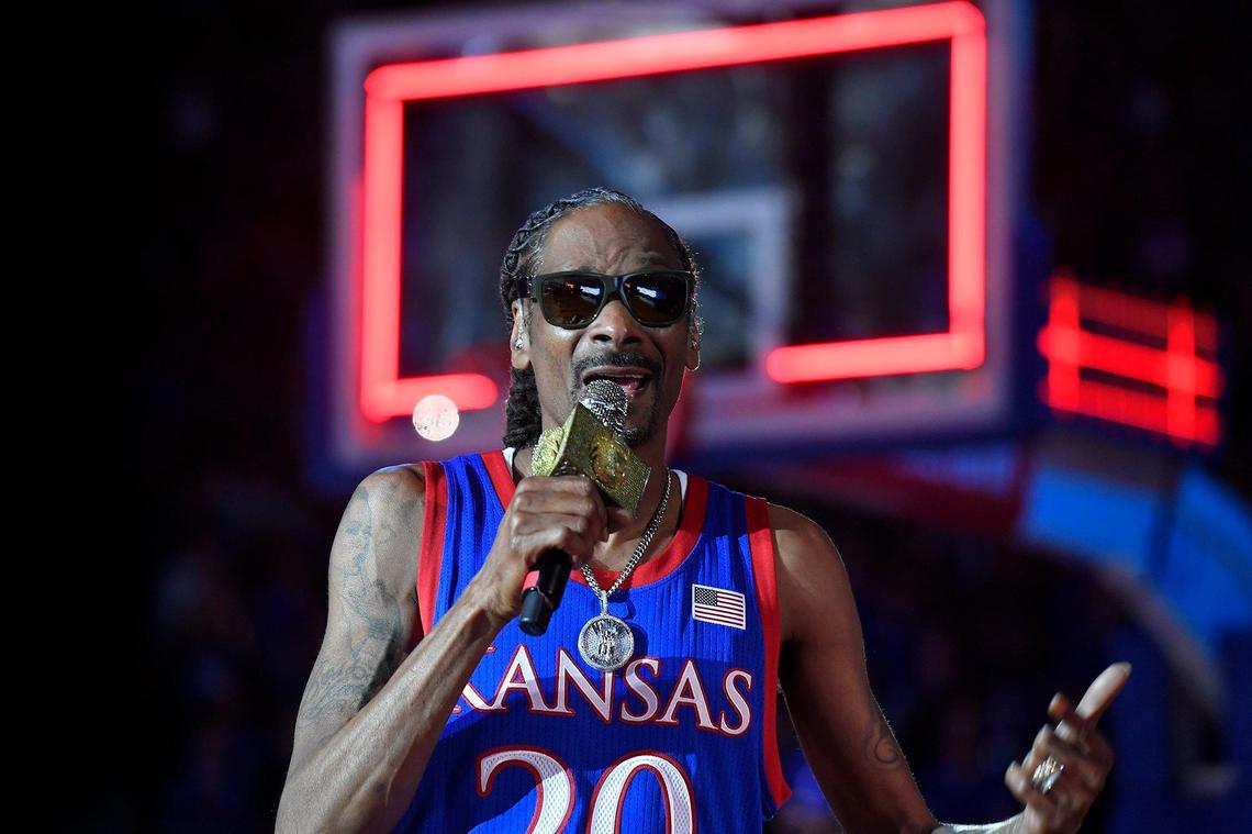 Snoop Dogg performs Friday night as part of KU Late Night in the Phog at Allen Fieldhouse.