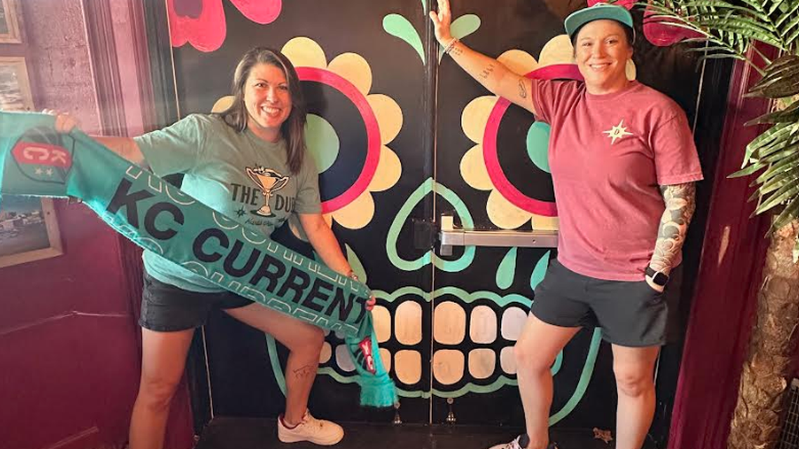 Monica Brady (left) and her wife, Rachel Glenn, plan to open The Dub, a women-centric sports bar, by the end of the year at 107 W. Ninth St.