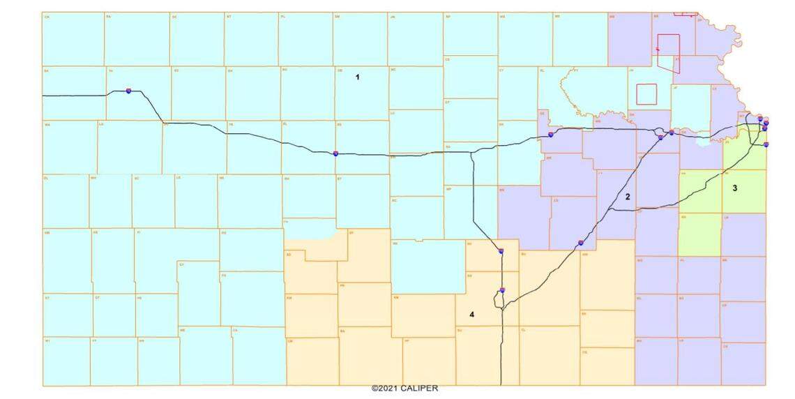 Kansas Republicans introduced a redistricting map Tuesday that split part of Wyandotte County away from Kansas’ 3rd Congressional District.