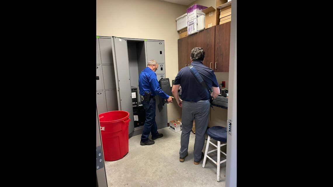 The Marion County Record’s computers were handed over to a forensic expert hired by the paper’s attorney.